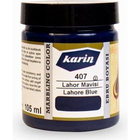 Karin 407 Lahor Mavi 105 ml Geleneksel Ebru Boyası