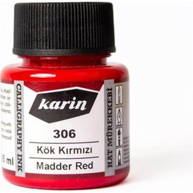 Karin 45 ml N:306 Kök Kırmızı Hat Mürekkebi