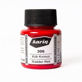 Karin 45 ml N:306 Kök Kırmızı Hat Mürekkebi