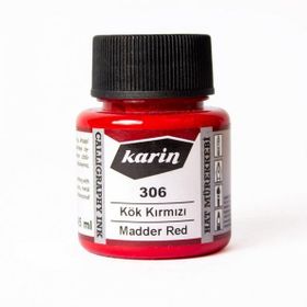 Karin 45 ml N:306 Kök Kırmızı Hat Mürekkebi