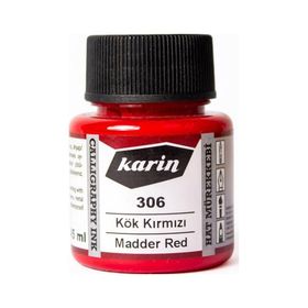 Karin 45 ml N:306 Kök Kırmızı Hat Mürekkebi