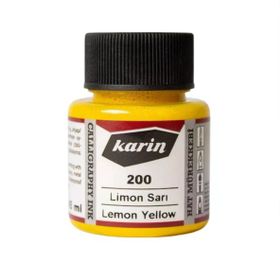 Karin 5745776 45 ml N:200 Limon Sarı Hat Mürekkebi