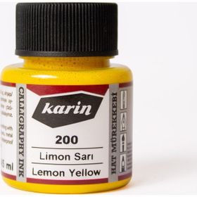 Karin 5745776 45 ml N:200 Limon Sarı Hat Mürekkebi