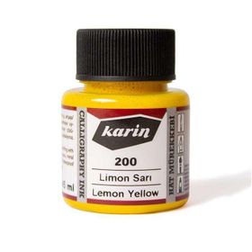 Karin 5745776 45 ml N:200 Limon Sarı Hat Mürekkebi