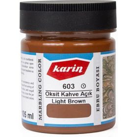 Karin 603 Oksit Kahve Açık 105 ml Ebru Boyası