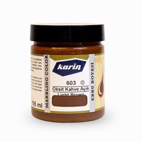 Karin 603 Oksit Kahve Açık 105 ml Ebru Boyası