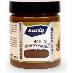 Karin 603 Oksit Kahve Açık 105 ml Ebru Boyası