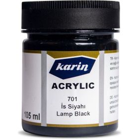 Karin 701 İs Siyahı 105 ml Akrilik Boya