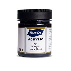 Karin 701 İs Siyahı 105 ml Akrilik Boya