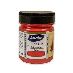 Karin Ezilmiş 305 Gülpembe 105 cc Ebru Boyası