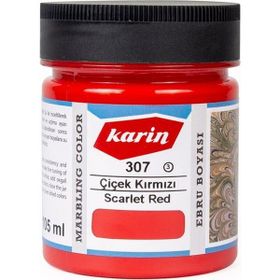 Karin Ezilmiş 307 Çilek Kırmızı 105 cc Ebru Boyası