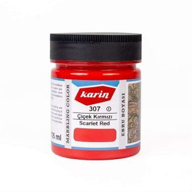 Karin Ezilmiş 307 Çilek Kırmızı 105 cc Ebru Boyası