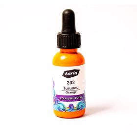Karin N:202 Turuncu 30 ml Kolay Ebru Boyası