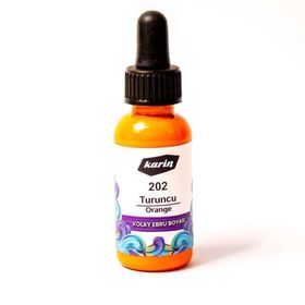 Karin N:202 Turuncu 30 ml Kolay Ebru Boyası