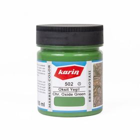 Karin N:502 Oksit Yeşil 105 ml Geleneksel Ebru Boyası