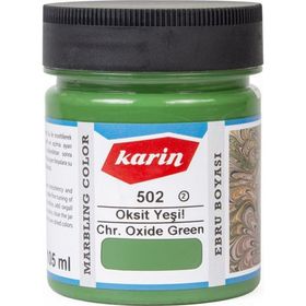 Karin N:502 Oksit Yeşil 105 ml Geleneksel Ebru Boyası