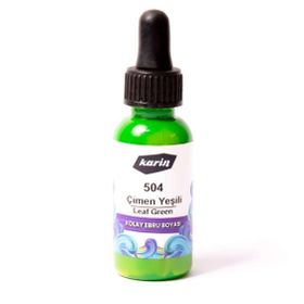 Karin N:504 Çimen Yeşili 30 ml Kolay Ebru Boyası