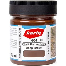 Karin N:604 Oksit Kahve Koyu 105 ml Geleneksel Ebru Boyası