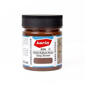 Karin N:604 Oksit Kahve Koyu 105 ml Geleneksel Ebru Boyası