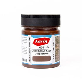 Karin N:604 Oksit Kahve Koyu 105 ml Geleneksel Ebru Boyası