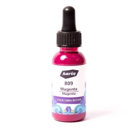 Karin N:809 Magenta 30 ml Kolay Ebru Boyası