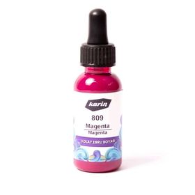 Karin N:809 Magenta 30 ml Kolay Ebru Boyası