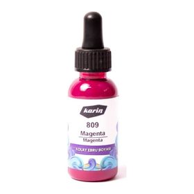 Karin N:809 Magenta 30 ml Kolay Ebru Boyası