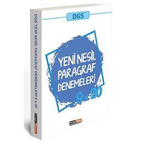 Kariyer Meslek Yayınları 2020 DGS Yeni Nesil Paragraf 9x20 Denemeleri