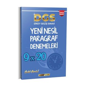 Kariyer Meslek Yayınları 2020 DGS Yeni Nesil Paragraf 9x20 Denemeleri