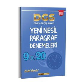 Kariyer Meslek Yayınları 2020 DGS Yeni Nesil Paragraf 9x20 Denemeleri