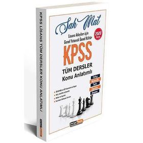 Kariyer Meslek Yayınları 2020 KPSS Şah Mat Genel Yetenek Genel Kültür Tüm Dersler Konu Anlatımlı