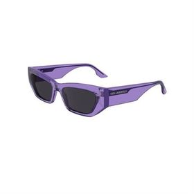 Karl Lagerfeld KL 6160S 516 54 Dikdörtgen Şeffaf Mor Kemik Unisex Güneş Gözlüğü