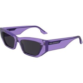 Karl Lagerfeld KL 6160S 516 54 Dikdörtgen Şeffaf Mor Kemik Unisex Güneş Gözlüğü