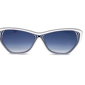 Karl Lagerfeld KL6103S 106 58 Beyaz Mavi Cat Eye Kadın Güneş Gözlüğü