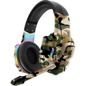 Karler G9600 RGB Kamuflaj Turuncu Işıklı Oyuncu Kulaklığı