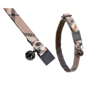 Karlie 10 mm 30 cm Kahverengi Ekose Kedi Boyun Tasması