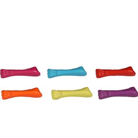 Karlie 10x2x2 Plastik Köpekler için Renkli Diş Kaşıma Kemik Oyuncak