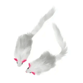Karlie 12 cm Beyaz Peluş Fare Kedi Oyuncakları