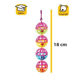 Karlie 18 cm Plastik Kuş Oyuncağı