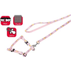 Karlie 25-35 cm Pembe Yavru Köpek Göğüs Tasma ve Uzatma
