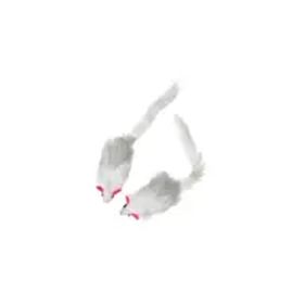 Karlie 2x12 cm Peluş Beyaz Fare Kedi Oyuncakları