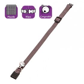 Karlie 30 cm Gri Çıngıraklı Köpek Tasması