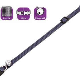 Karlie 30 cm Koyu Mavi Çıngıraklı Köpek Tasması