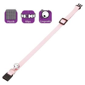 Karlie 30 cm Pembe Çıngıraklı Köpek Tasması