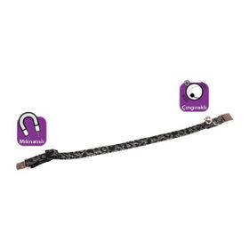 Karlie 30 cm Siyah-Gümüş Manyetik Kedi Tasması