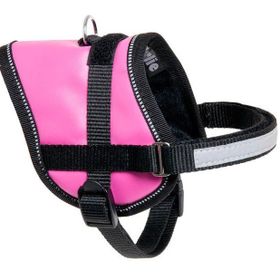 Karlie 31-40 cm Pembe Reflektörlü İsimlikli Köpek Göğüs Tasması