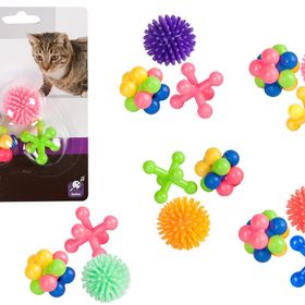 Karlie 4 cm 3'lü Kauçuk Kedi Oyuncakları