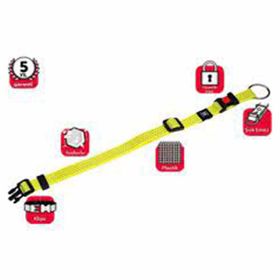 Karlie 40-55 cm/20 mm Sarı M Kilitli Fosforlu Köpek Boyun Tasması