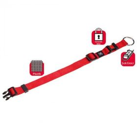 Karlie 45-65 cm Kırmızı Kilitli Köpek Göğüs Tasması
