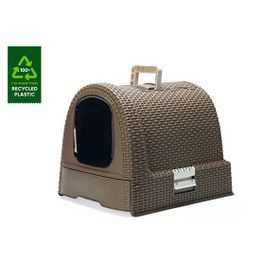 Karlie 51x38.5 Kahverengi Plastik Kedi Tuvaleti